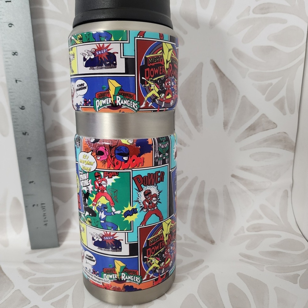Thermos Funtainer 12oz Stainless Steel Water Bottle Mighty Morphin Power Rangers - Picture 7 of 13
